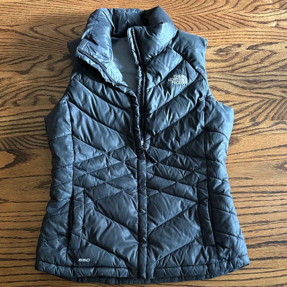 The North Face Charcoal Quilted Vest